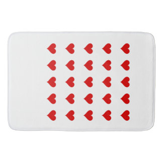 Tapis De Bain Bath Mat with hearts.