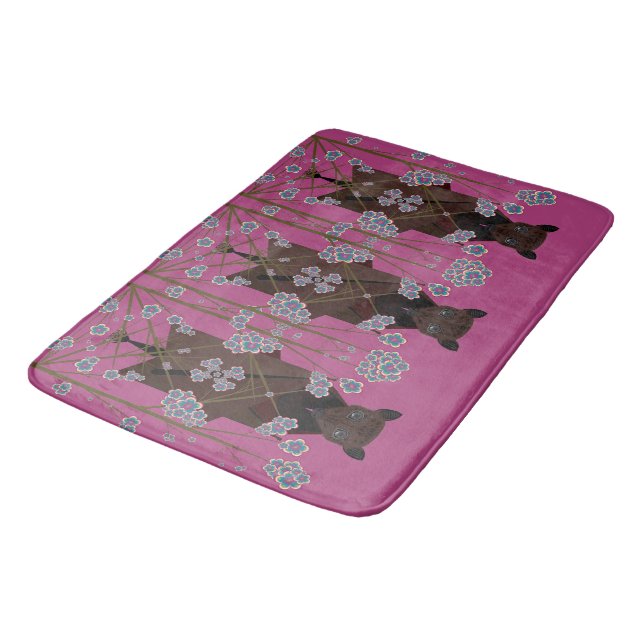 Tapis De Bain Bathmat Boysenberry Fox volant (Angle)