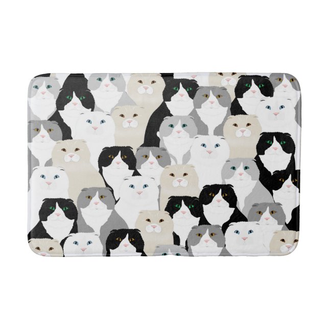 Tapis De Bain Bathmat Chats et Chats (Devant)