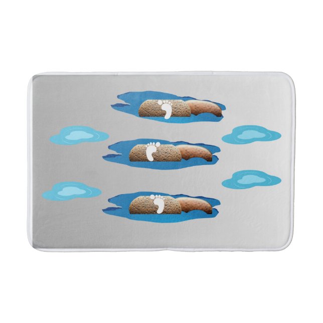 Tapis De Bain Bathmat de chemin de pierre paisible (Devant)