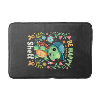 Tapis De Bain Be Happy In Your Own Shell Turtle Autism Awareness