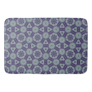 Tapis De Bain Beau Blues Abstrait