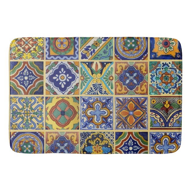 Tapis De Bain Beau carrelage de Boho Talavera (Devant)