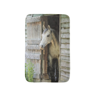Tapis De Bain Beau cheval et grange rustique