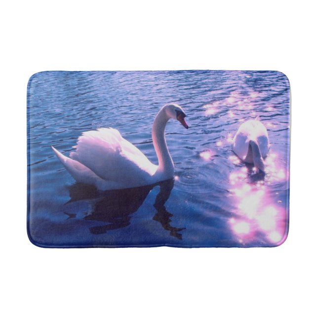 Tapis De Bain Beau cygne dans le lac (Devant)