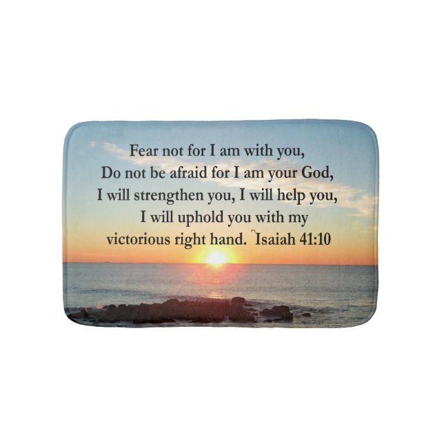 TAPIS DE BAIN BEAU ISAIAH 41:10 SUNRISE (Devant)