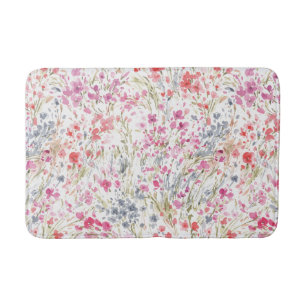 Tapis De Bain Beau Motif d'aquarelle Fleur sauvage