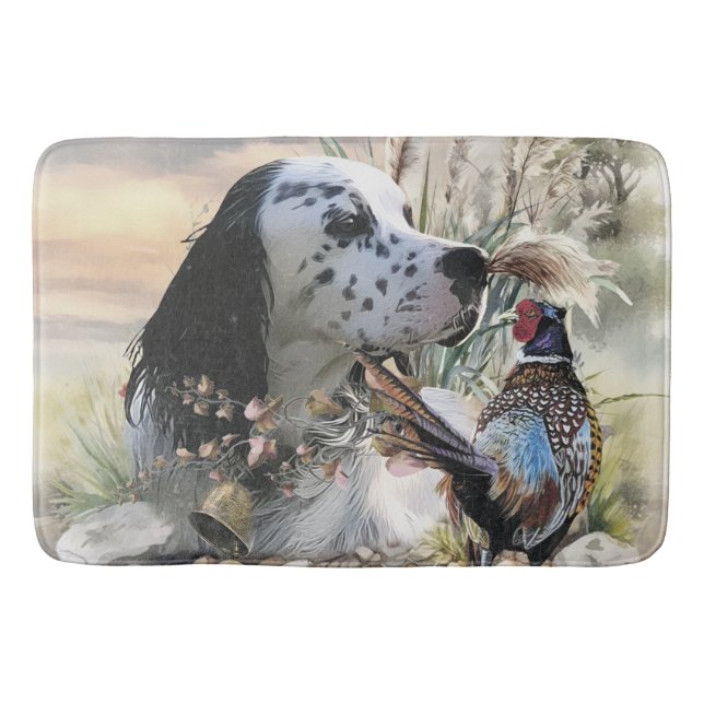 Tapis De Bain Beau plateau anglais avec faisan, Art (Devant)