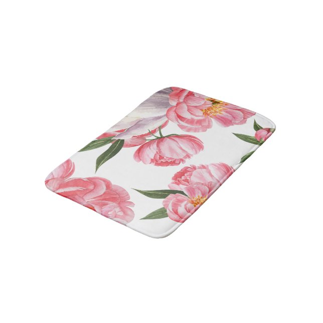 Tapis De Bain Beau Rose (Angle)
