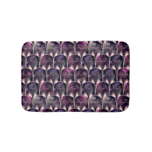 Tapis De Bain Beaucoup de Motif de chats galaxy