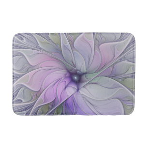Tapis De Bain Beauté étonnante Fleur d'art Abstrait fractal mode