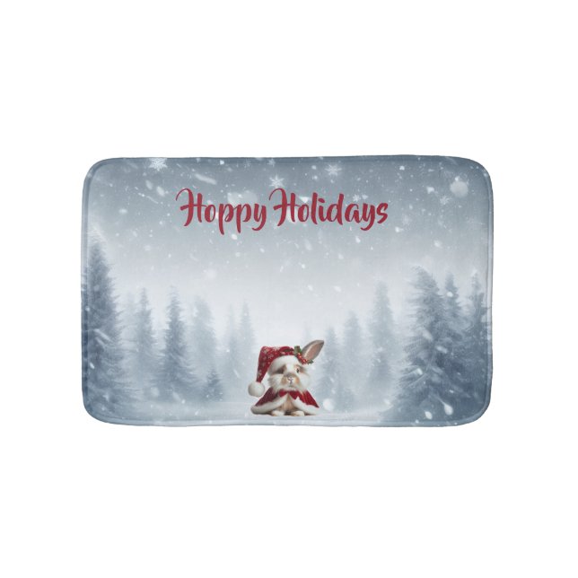 Tapis De Bain Beautiful Rabbit Christmas (Devant)