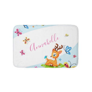Tapis De Bain Bébé cher (cerf) personnalisé
