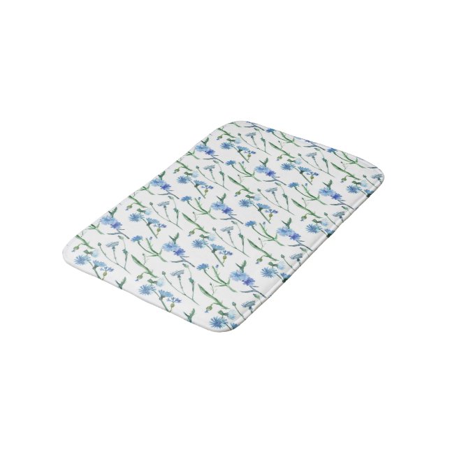 Tapis De Bain Belle aquarelle cornfleurs