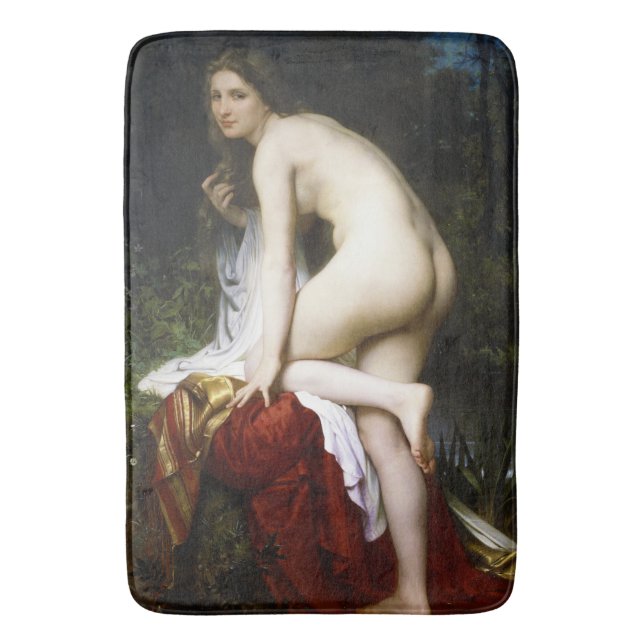 Tapis De Bain Belle Bête Femelle (par Bouguereau) (devant Vertical)