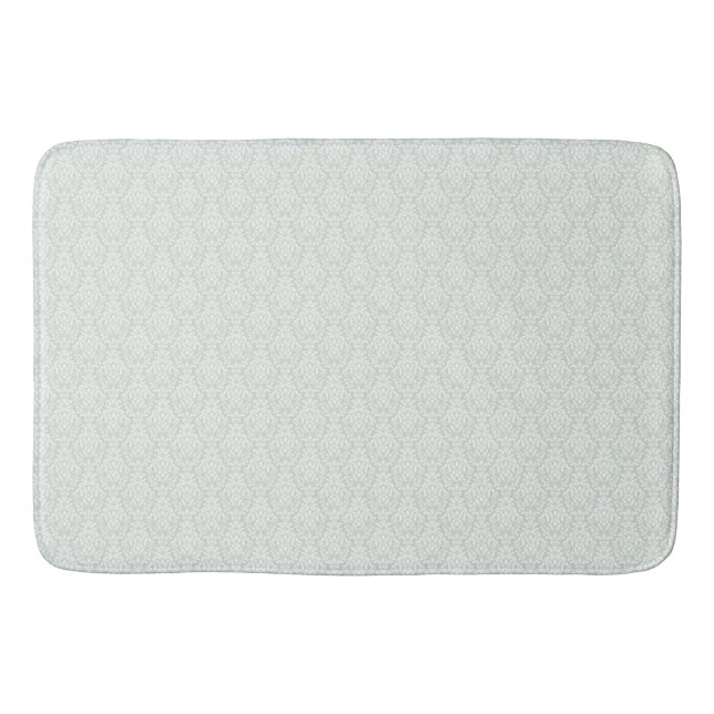 Tapis De Bain Belle damas beige vert doux et doux (Devant)