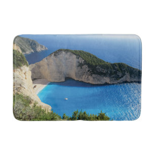 Tapis De Bain Belle plage de Navagio, Grèce