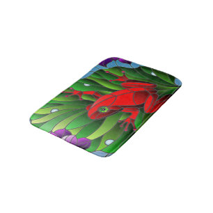 Tapis De Bain Benjamin Fleur d'étang grenouille verte Feuille de
