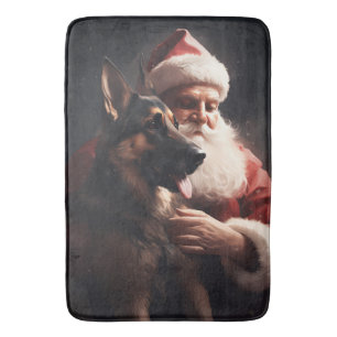 Tapis De Bain Berger Allemand Avec Noël Festif Du Père Noël