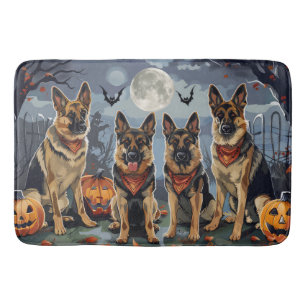 Tapis De Bain Berger allemand Halloween Éffrayant