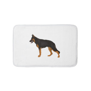Tapis De Bain Berger Allemand Rouge Noir Blanche