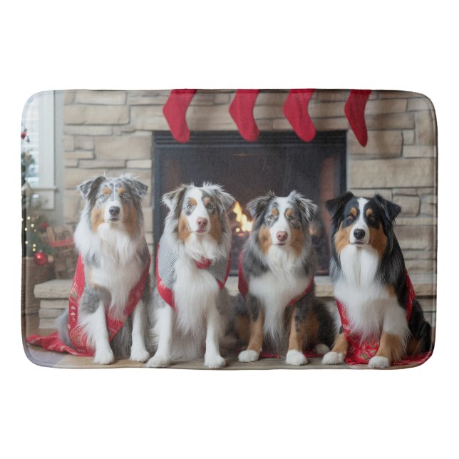 Tapis De Bain Berger australien près de la cheminée Noël (Devant)