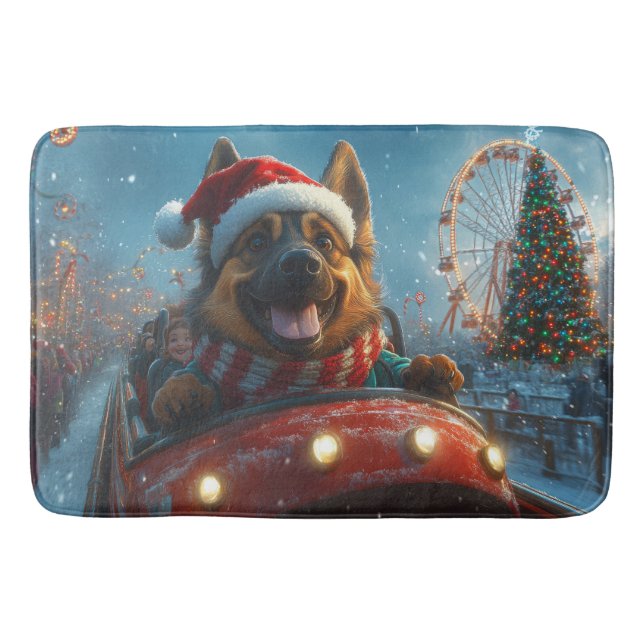 Tapis De Bain Berger belge Roller Dessous de verre Noël (Devant)