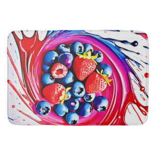 Tapis De Bain Berry Splash : Couleur éclate