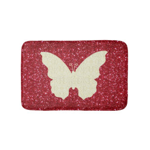 Tapis De Bain Beurre De Dentelle Blanche Sur Mat De Parties scin