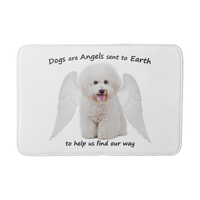 Tapis De Bain Bichons sont Angels Bath Mat (Devant)