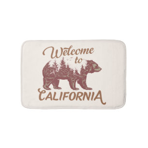 Tapis De Bain Bienvenue à California Bear Forest