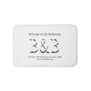 Tapis De Bain Bienvenue dans la salle de bain Bed and Breakfast