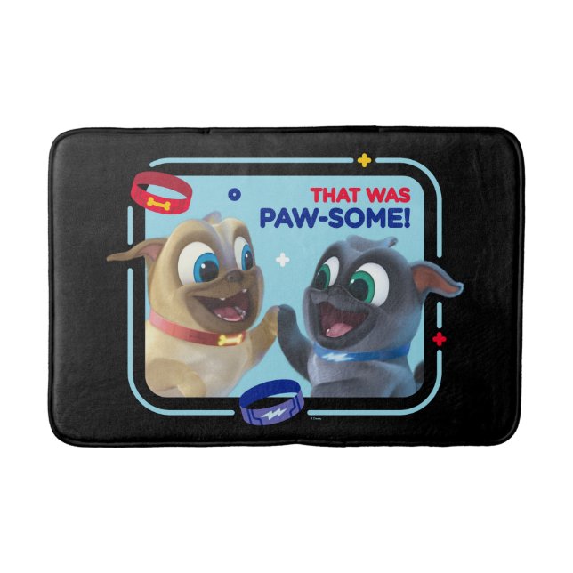 Tapis De Bain Bingo et Rolly | C'était Paw-some (Devant)