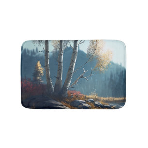 Tapis De Bain Birches Northern Ireland Round, Birch View