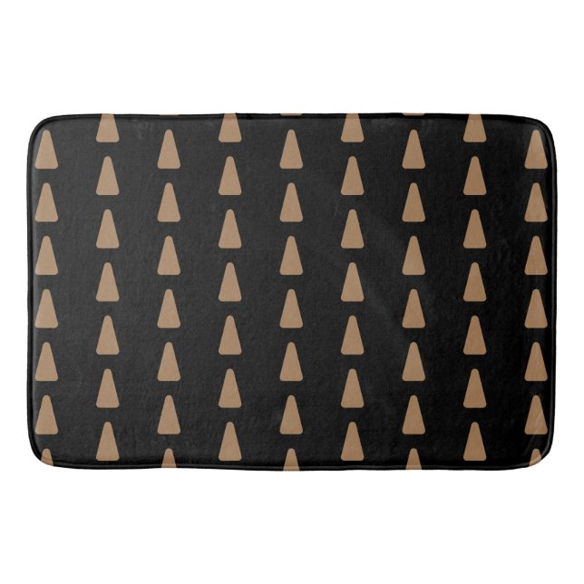 Tapis De Bain black and gold Bath Mat (Devant)