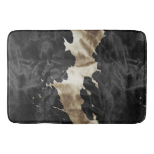 Tapis De Bain Black Gold Western Cowhide