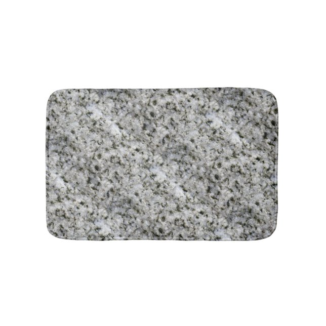 Tapis De Bain Blanc de roche de granit (Devant)