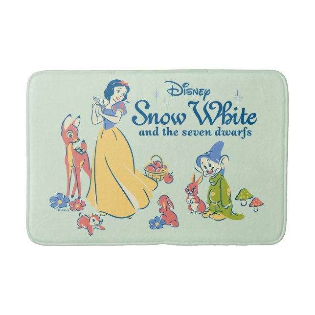 Tapis De Bain Blanche neige et Dopey avec ses amis (Devant)