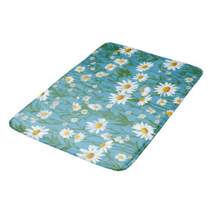Tapis De Bain Blancs D'Été Sur Aqua