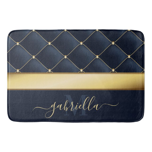 Tapis De Bain Bleu bleu marine (Devant)