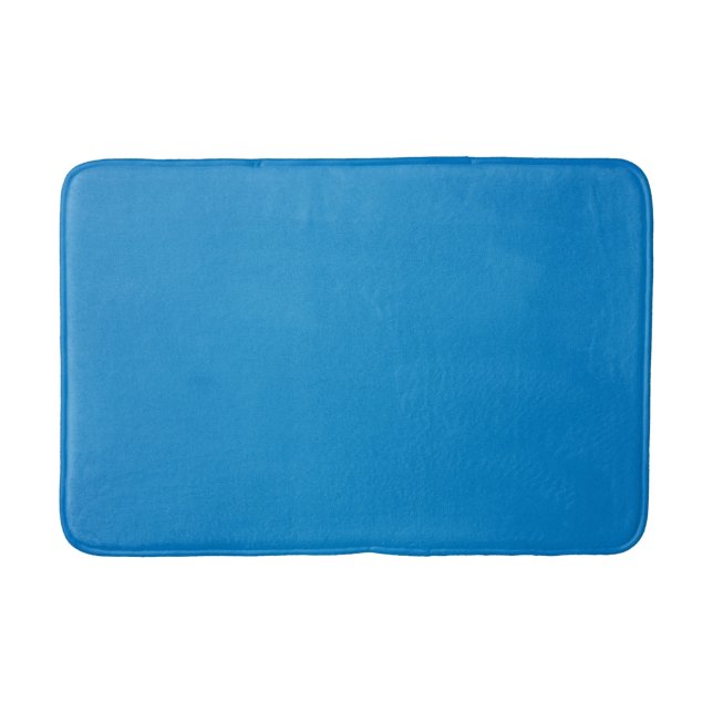 Tapis De Bain Bleu cérulean clair avec texture granuleuse (Devant)