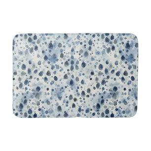 Tapis De Bain Bleu de jour de pluie