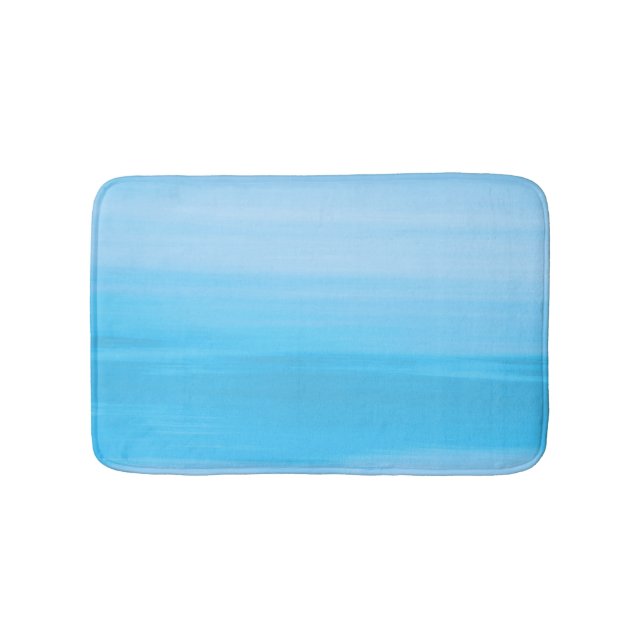 Tapis De Bain Bleu des bandes océaniques (Devant)