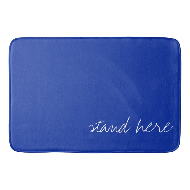 Tapis De Bain Bleu égyptien personnalisé (Devant)