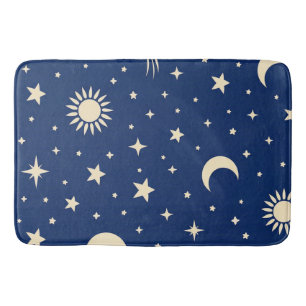 Tapis De Bain Bleu Nuit Céleste