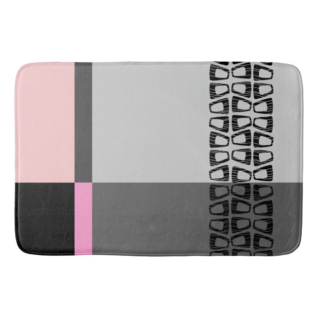Tapis De Bain Bloc de couleurs rétroactif (Devant)