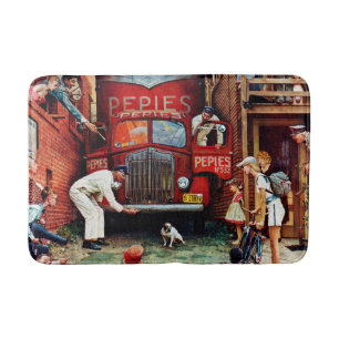 Tapis De Bain Bloc routier par Norman Rockwell