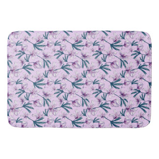 Tapis De Bain Blossom Bliser sur le pourpre doux