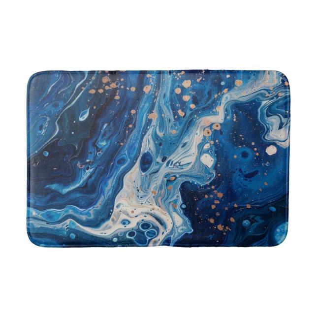 Tapis De Bain Blue Acrylique Pour Graphic Plutôt Ocean Water Lak (Devant)