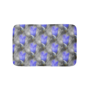 Tapis De Bain Blue Gentian Fleurs Motif de la nature